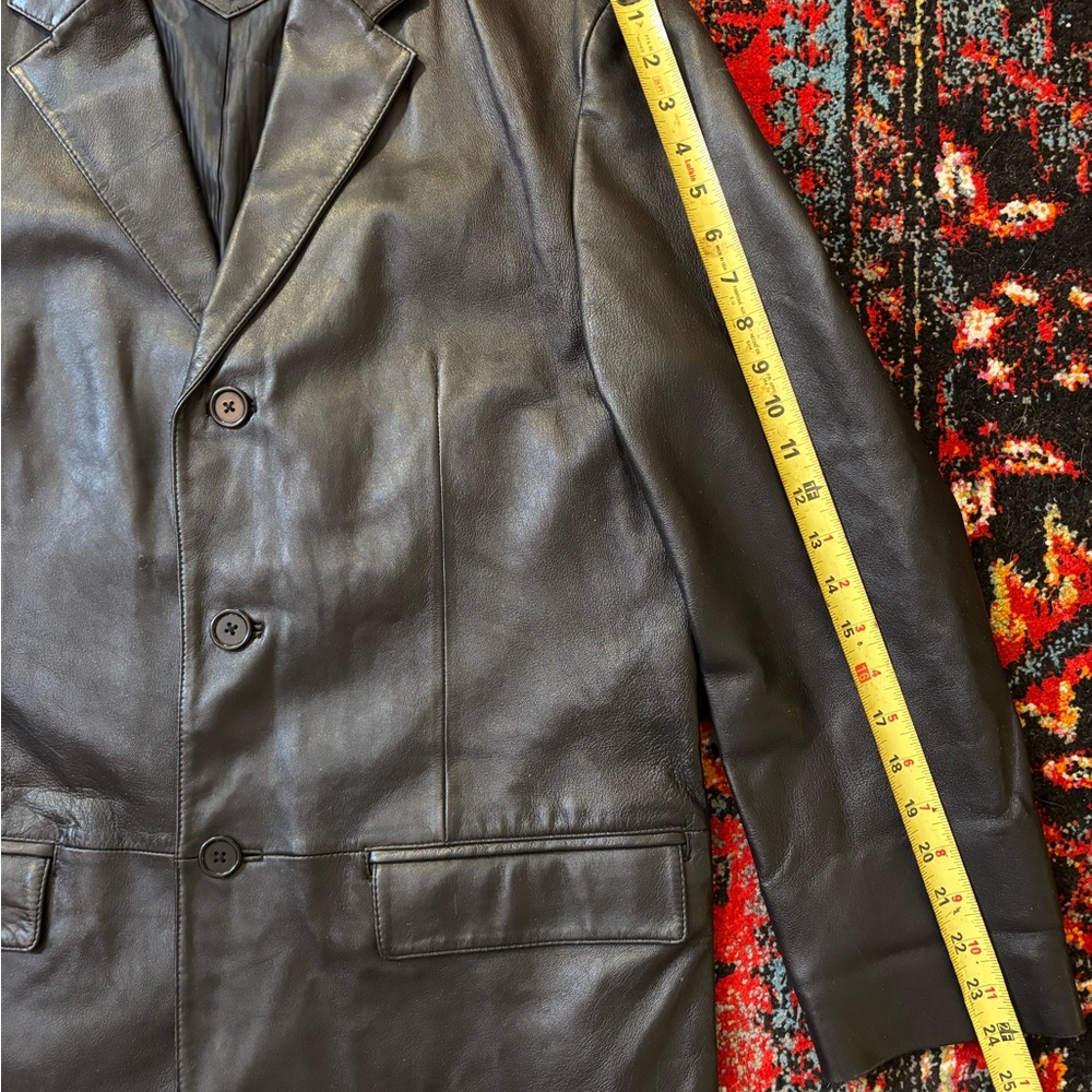 Jones New York Black Leather Jacket - Picture 5 of 7